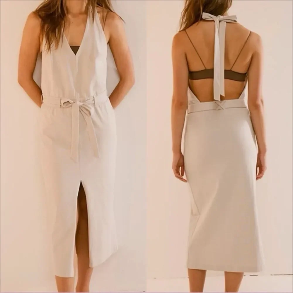 Free People Randi Midi Dress In Pumice Stone. NWOT! Sz M